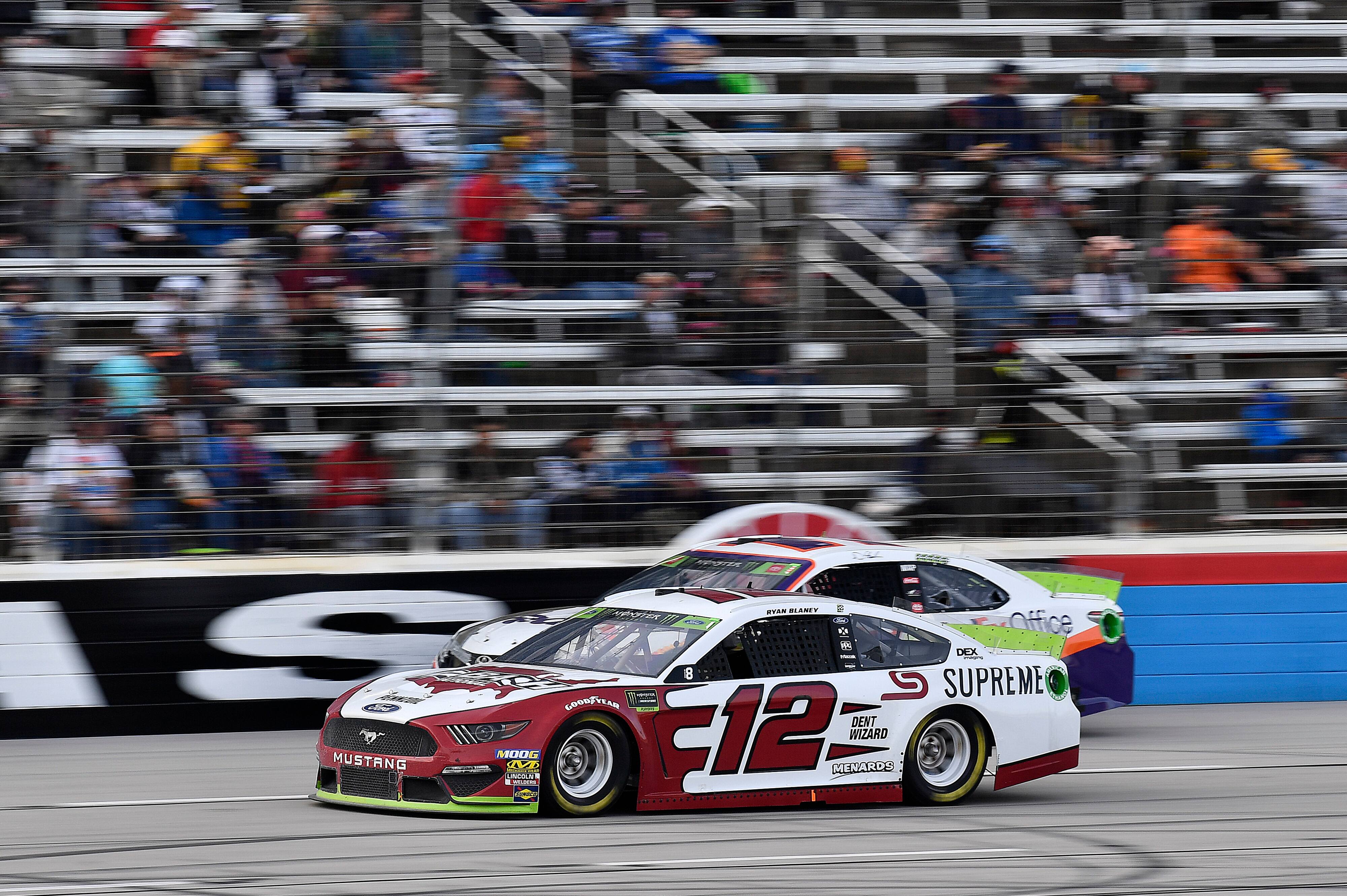Logano holds the final transfer position for the Championship 4. Blaney is -23 to the cutoff. Logano holds the final transfer position for the Championship 4. Blaney is -23 to the cutoff.